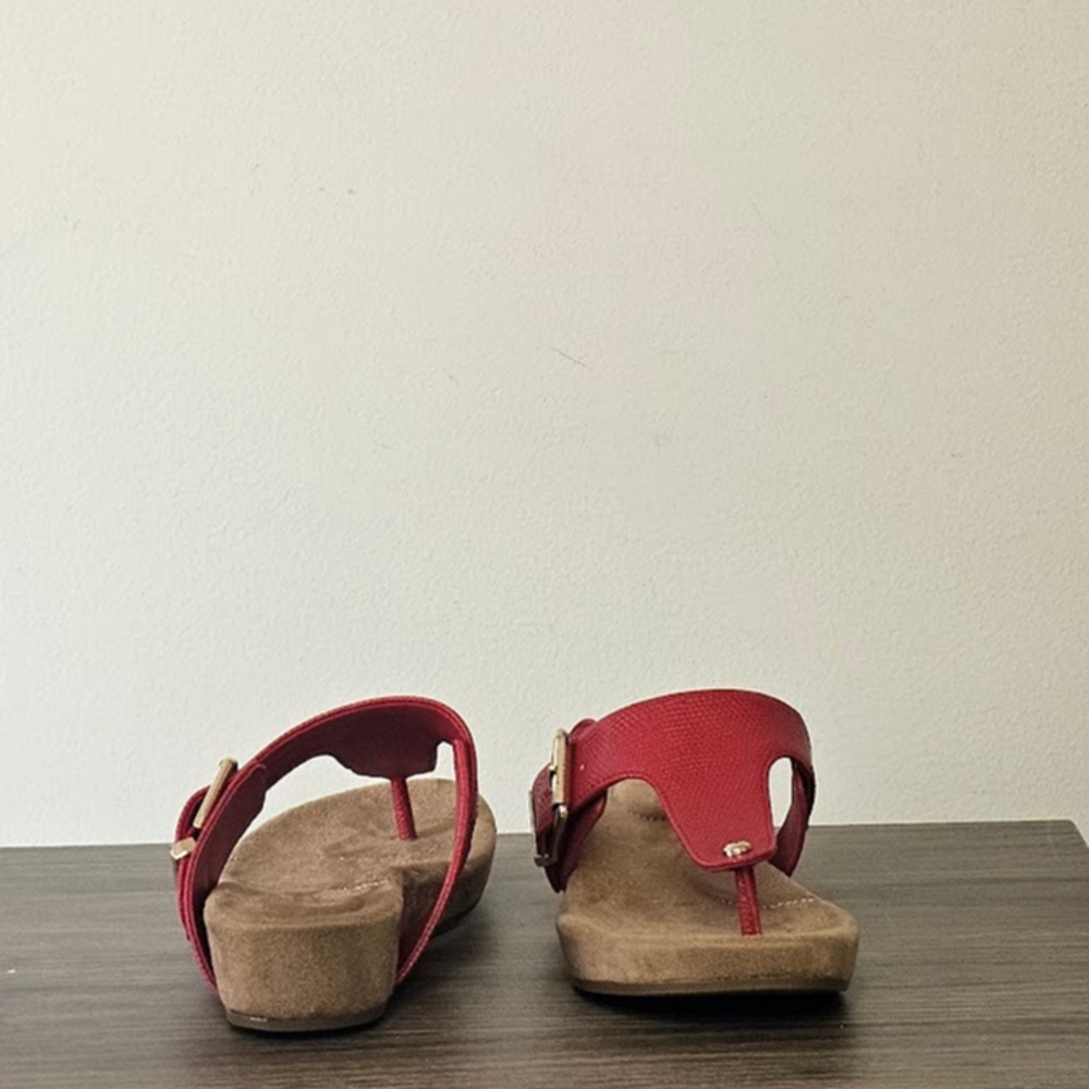 GIANI BERNINI Women's Memory Foam River Sandals Size 6 Red Lizard   NWT - Picture 6 of 7